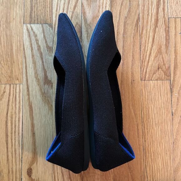 Rothy’s sz 9.5 black pointed toe great pre owned condition, lno wear on soles - Picture 3 of 6